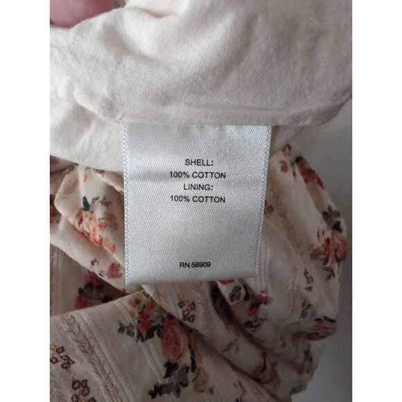 a Loves a cottagecore floral scoop neck balloon sleeve belted dress XS - Picture 8 of 9